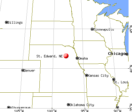 St. Edward, Nebraska map