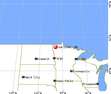 Karlstad, Minnesota map