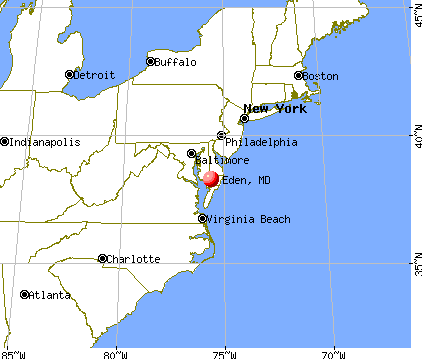 Eden, Maryland map