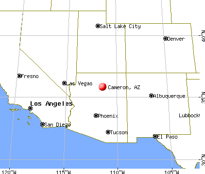Cameron, Arizona map