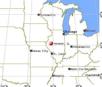Vermont, Illinois map