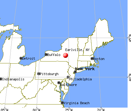 Earlville, New York map