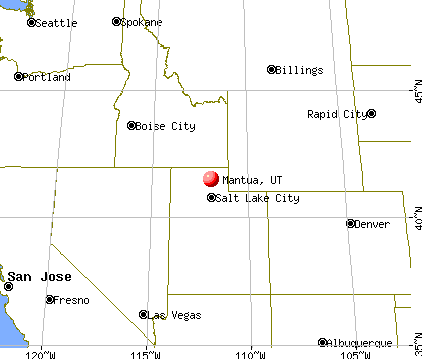 Mantua, Utah map
