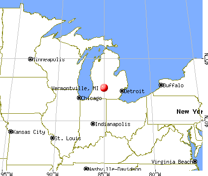 Vermontville, Michigan map