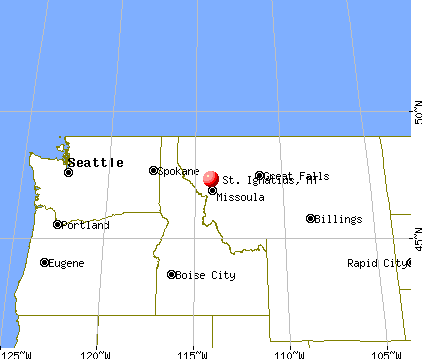 St. Ignatius, Montana map