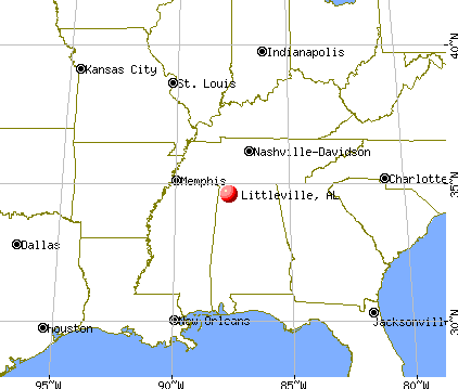 Littleville, Alabama map