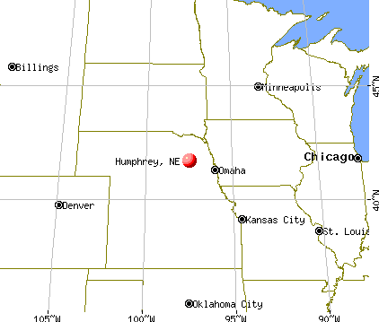 Humphrey, Nebraska map