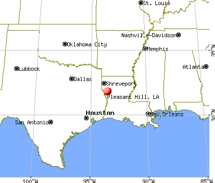 Pleasant Hill, Louisiana map