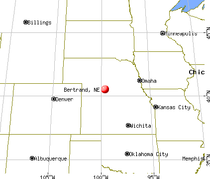 Bertrand, Nebraska map
