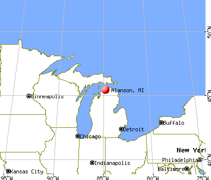 Alanson, Michigan map