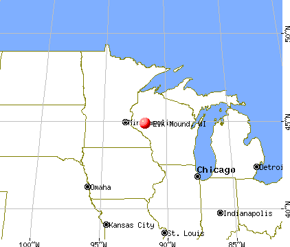 Elk Mound, Wisconsin map