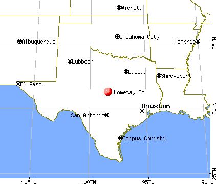 Lometa, Texas map