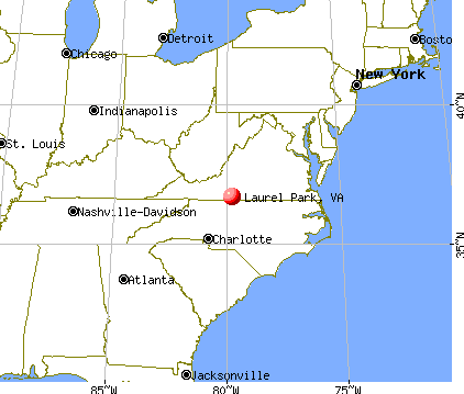 Laurel Park, Virginia map