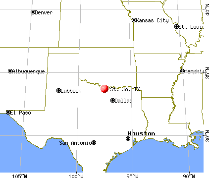 St. Jo, Texas map