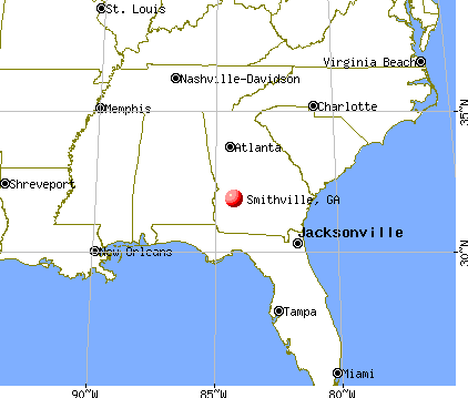 Smithville, Georgia map
