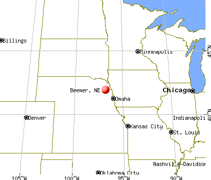Beemer, Nebraska map