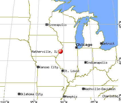 Matherville, Illinois map
