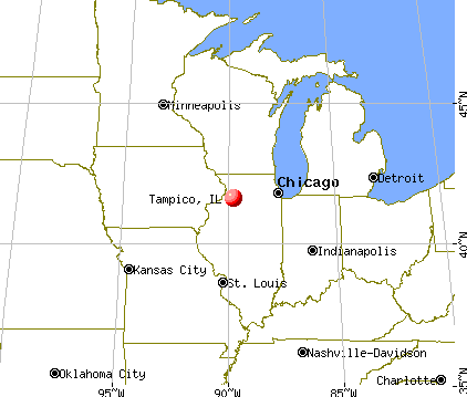 Tampico, Illinois map