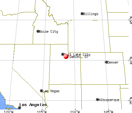 Daniel, Utah map
