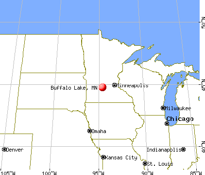 Buffalo Lake, Minnesota map