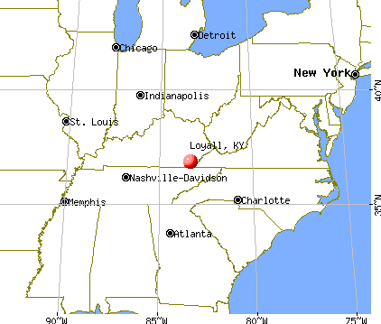 Loyall, Kentucky map
