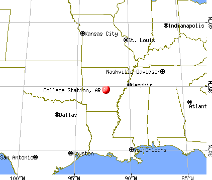 College Station, Arkansas map