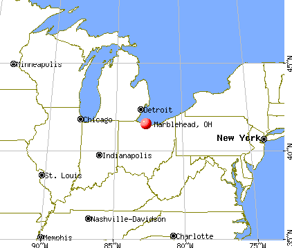 Marblehead, Ohio map