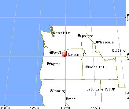 Condon, Oregon map