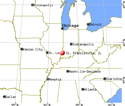 St. Francisville, Illinois map