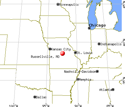 Russellville, Missouri map