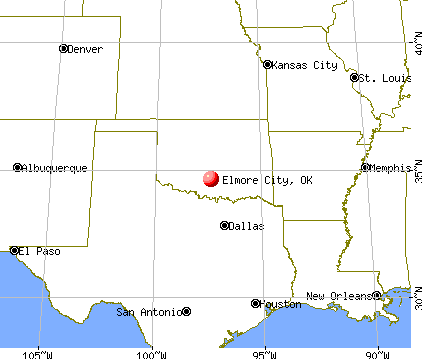 Elmore City, Oklahoma map
