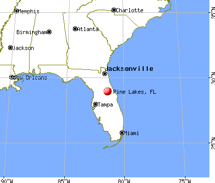 Pine Lakes, Florida map