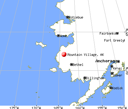 Mountain Village, Alaska map