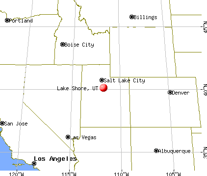 Lake Shore, Utah map