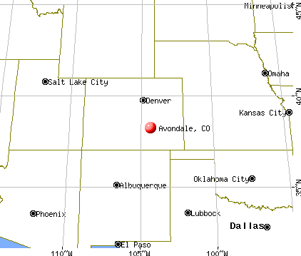 Avondale, Colorado map