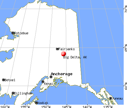Big Delta, Alaska map