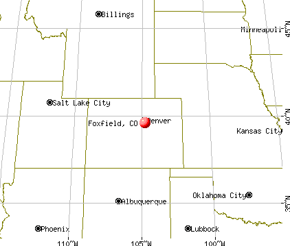 Foxfield, Colorado map