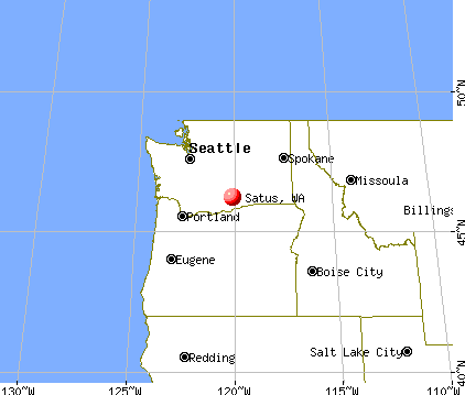 Satus, Washington map