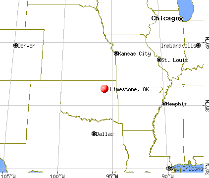 Limestone, Oklahoma map