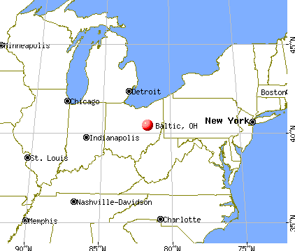 Baltic, Ohio map