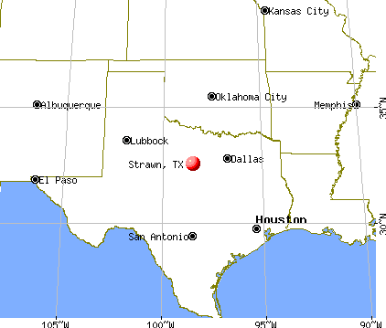 Strawn, Texas map