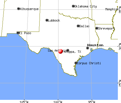 Knippa, Texas map