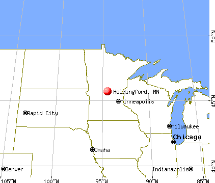 Holdingford, Minnesota map