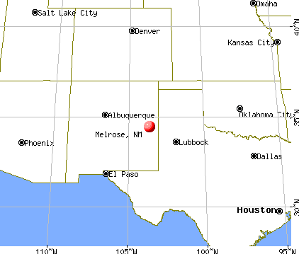 Melrose, New Mexico map