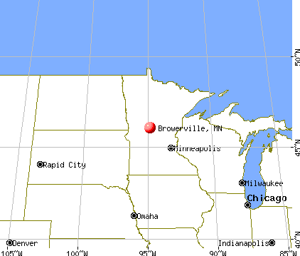 Browerville, Minnesota map