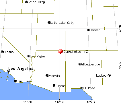 Dennehotso, Arizona map