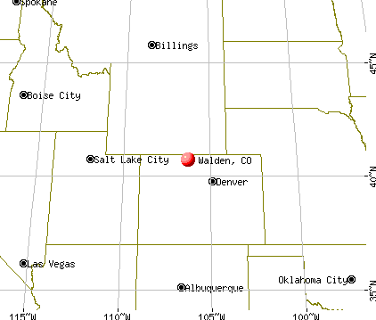 Walden, Colorado map