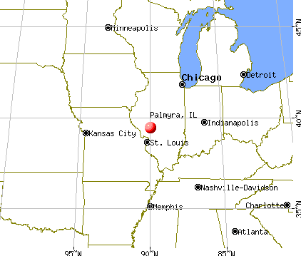 Palmyra, Illinois map