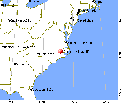 Chocowinity, North Carolina map