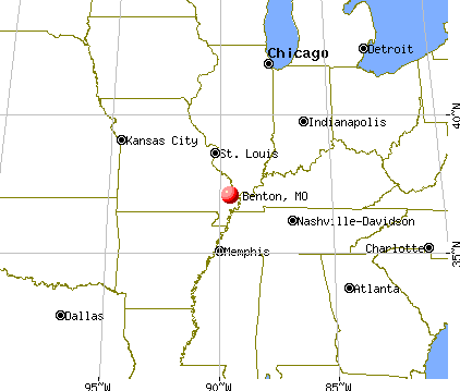 Benton City, Missouri map